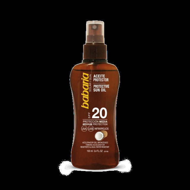 Babaria Aceite Protector SPF20 - Acelerador Del Bronceado