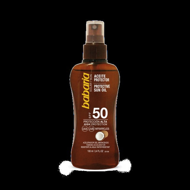 Babaria Aceite Protector SPF50 - Acelerador Del Bronceado