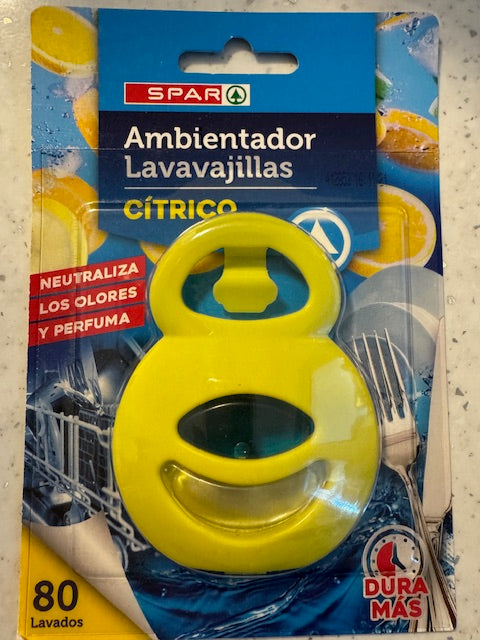 Dishwasher air freshener neutralises odours